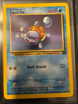 Squirtle 68/82 & 96/127 Vintage Pokemon Cards Team Rocket 2000 2009 LV.16 Rare - Image 3