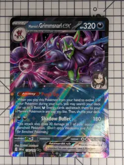 Marnies Grimmsnarl EX #136 SV Holo Pokemon TCG 2025 Rivals Double Rare - Image 1