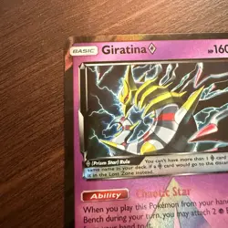 Giratina Prism Star Holo Card 58/156 Sm-Ultra Pokemon TCG - Image 2