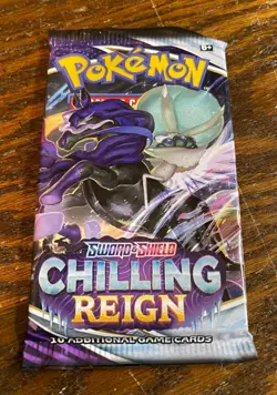 Pokemon TCG Sword & Shield Chilling Reign Booster Pack - Sealed - Image 3