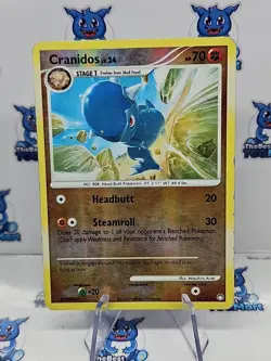 Pokemon Cranidos Mysterious Treasures 43/123 Reverse Holo MP - Image 1