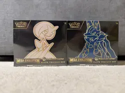 Pokemon Center Elite Trainer Box Mega Evolution Lucario & Gardevoir ETB - Image 1