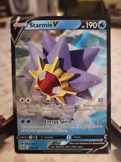 Pokemon TCG Starmie V Sword & Shield - Astral Radiance 030/189 Holo Ultra Rare - Image 1