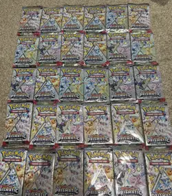 30 SEALED Pokemon TCG Prismatic Evolutions Booster Packs - Image 1