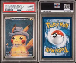 2023 Pokemon X Van Gogh Svp En : # 85 Pikachu/Grey Felt Hat PSA 10 GEM MINT - Image 4
