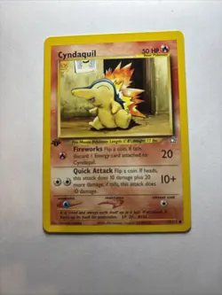 Vintage Pokemon CYNDAQUIL 57/111 1st Edition Neo Genesis - Near Mint - Image 1