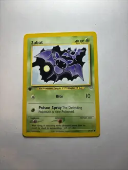 Zubat 59/64 1st Edition WOTC Vintage Pokemon Neo Revelation Pokemon 2000 - Image 1