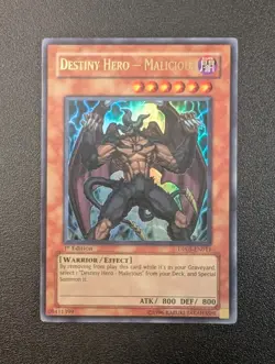 Destiny HERO - Malicious DP05-EN011 Ultra Rare 1st Edition LP - Image 1