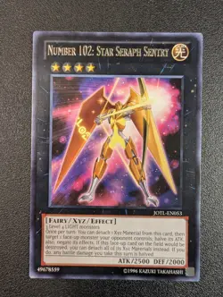 Number 102: Star Seraph Sentry JOTL-EN053 Rare Unlimited Edition VLP - Image 2