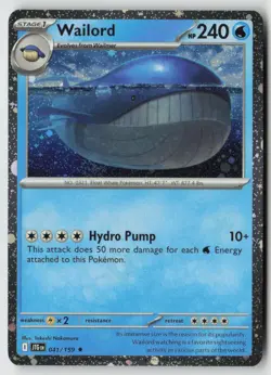 Wailord - (Cosmos Foil) 041/159 - Miscellaneous Cards & Products Normal - PTCG - Image 1