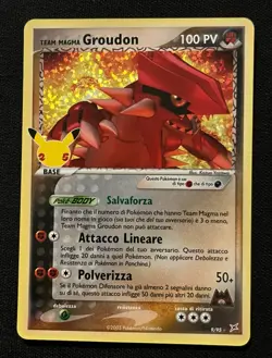 Pokemon Card Team Magma Groudon 9/95 - Eng- 25th CELEBRATION- NM/MINT - Image 1