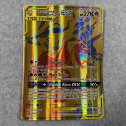Reshiram & Charizard GX SM247 Black Star Promo Pokemon Card JUMBO - Image 1