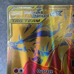 Reshiram & Charizard GX SM247 Black Star Promo Pokemon Card JUMBO - Image 3
