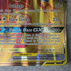 Reshiram & Charizard GX SM247 Black Star Promo Pokemon Card JUMBO - Image 5