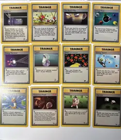 12 vintage Pokemon cards Trainer WOTC wizard of the coast - Image 1