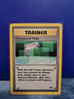 Transparent Walls 125/132 Gym Challenge Trainer Pokemon Card WOTC NM - Image 1