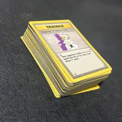 Vintage Trainer Pokemon Cards Jungle Fossil Base and Base II MP and LP 81 total - Image 1