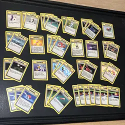 Vintage Trainer Pokemon Cards Jungle Fossil Base and Base II MP and LP 81 total - Image 2