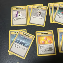 Vintage Trainer Pokemon Cards Jungle Fossil Base and Base II MP and LP 81 total - Image 3