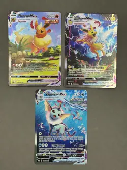 JUMBO LOT JOLTEON FLAREON VAPOREON VMAX OVERSIZED CARD LOT US SELLER NM POKEMON - Image 1