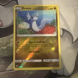 Pokemon TCG Dratini Reverse Holo Card Sun Moon Base 94/149 - Image 1
