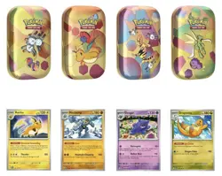 Pokemon 4 Mini Tins + 4 Promo Cards Bundle 2- 151 SAMS CLUB EXCLUSIVE CONFIRMED - Image 1