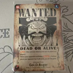 Gol.D.Roger WANTED SP Alt Art OP09-118 SEC Carrying on His Will Card Japanese - Image 1