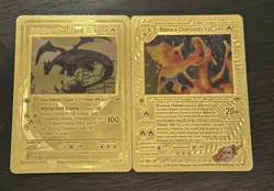 Pokemon Set of Rare Charizard🔥cards 1995 Shining & Blaine’s Near Mint - Image 1