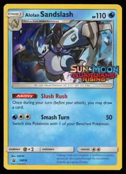 Alolan Sandslash SM18 Promo SM Promos Stamped Pokemon Card - Image 1
