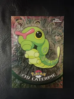 Caterpie #10 - Topps Chrome Series 1 Pokemon Card NM - Image 1