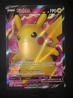 Pikachu V 170/185 Vivid Voltage- NM Ultra Rare Full Art Pokemon Card - Image 1