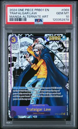 2024 ONE PIECE PRB01-PREM BOOSTER -ONE PIECE CARD THE BEST- TRAFALGAR LAW PSA 10 - Image 1