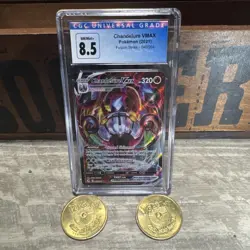 Chandelure VMAX Pokemon Card CGC Graded 8.5 Fusion Strike 046/264 - Image 1