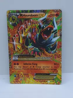 Pokemon TCG Mega-Houndoom-EX Holo Rare Card Breakthrough 22/162 - Image 1