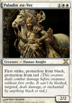 1 x Paladin en-Vec - Foil - 10th Edition - Light Play - MTG - Image 1