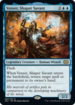 MTG Venser, Shaper Savant - Foil, Double Masters 2022, Near Mint, English - Image 1
