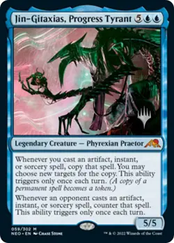 Jin-Gitaxias, Progress Tyrant - Promo Pack: Kamigawa: Neon Dynasty (PPNEO) NM - Image 1