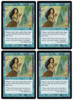 Mana Maze x4 4x 2000 Invasion PLAYSET Blue Rare Enchantment MTG NM AZ1 - Image 1