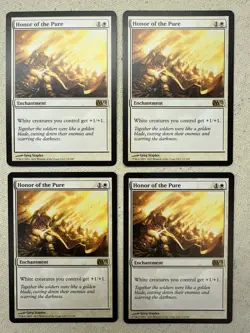 Magic The Gathering Honor of the Pure 23/249 Magic 2012 Regular Rare x4 Playset - Image 1