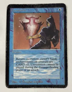 Unsummon Alpha HP Heavy Play MTG Magic The Gathering D - Image 1