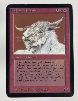 Hurloon Minotaur Alpha MP Moderate Play MTG Magic The Gathering - Image 1