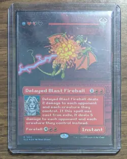 MTG Delayed Blast Fireball Rainbow Foil from Secret Lair Drop NM - Image 2