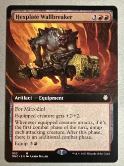 MTG / Hexplate Wallbreaker / ONC / #52 / Regular (Extended Art) / Rare / NM - Image 1