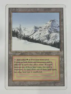 Taiga Revised HP Heavy Play MTG Magic The Gathering B - Image 1