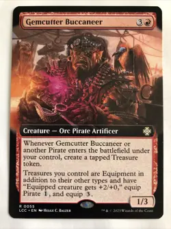 MTG Commander Lost Caverns of Ixalan Gemcutter Buccaneer Extended Art 0055 NM R - Image 1