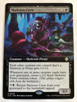 MTG Commander Lost Caverns of Ixalan Skeleton Crew Extended Art 0053 NM Rare - Image 1