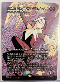 Spider-Gwen, Web-Warrior Najeela (Borderless) Regular #24 MAR NM - Image 1