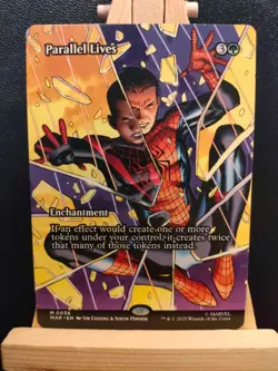 Parallel Lives - Spider-Man - Borderless Full Art - Mythic - NM (see pics) MTG - Image 1