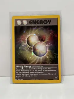 Miracle Energy 16/105 Neo Destiny Holo Rare Vintage 2001 Pokemon Card - Image 1