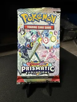 Pokemon TCG Scarlet & Violet Prismatic Evolutions Booster Pack Sealed - Image 1